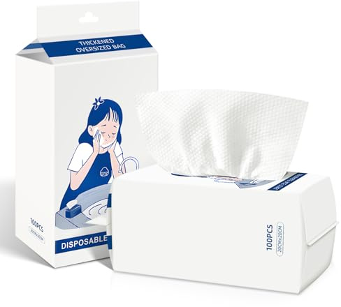 Asciugamano monouso per il viso, 200 pezzi, asciugamano viso skincare per pelli sensibili, salviettine per neonati, cure, rimozione trucco, pulizia