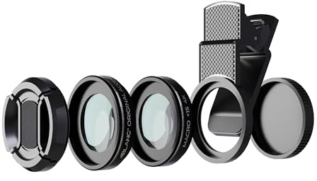 4BLANC® External Macro 20x Video Lens Kit with Mount for Any Smartphone