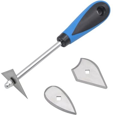 Rapid Schaber Set,3 in 1 Rasierhaken Schaber Set,Reinigungsset mit 3 auswechselbaren Klingen,Farbschaberd,21cm,Tischlerwerkzeuge,Farbentfernungswerkzeuge,Zum Entfernen von Farbe,Kleber und Rost