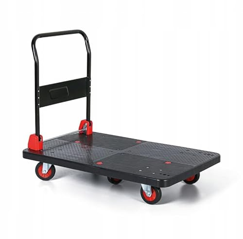 ALSTEN TECH plattformwagen klappbar transportwagen mit Rollen rollwagen schwerlastwagen 500 kg Kunststoff schiebewagen