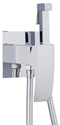 ChromeFaucet Baby Cloth Diaper Sprayer Set Wall Mounted Bathroom HandheldToilet with Cold Hot Water, Toilet for Personal Hygiene and Pets Shower