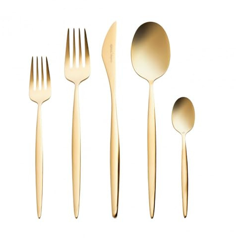 Karaca Lızbon Matte Gold 6-Personen 30-teiliges Besteckset
