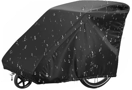 Housse de vélo – Protection de remorque réglable | Housse de vélo coupe-vent pour scooter, moto, tricycle, garage, voyage, trajets en montagne, camping, plein air