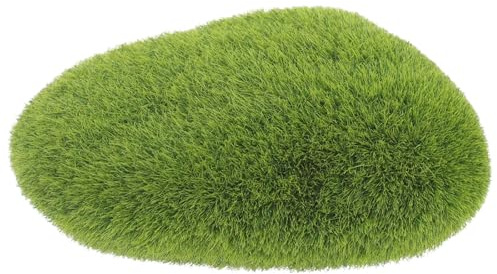 Mikikit Boule de Mousse Artificielle Décorative en Résine Résistante 7x5x3,5 Cm pour Aquarium d'eau Douce Ornement Naturel Micro-Paysage Caché Poisson Plante Aquatique