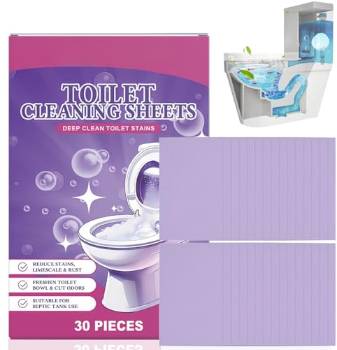30PCS Toilet Cleaner and Descaler,Toilet Block & Bleach Cleaner with Fizzy Foam,Limescale Remover Powder for Sparkling Clean Toilets,Touch-Free Toilet Fresheners for Sparkling Clean