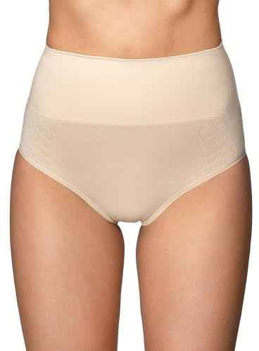 Bodyeffect - Slip Modellante e Contenitivo a Vita Alta con Tassello Antibatterico con Cinturino Antiscivolo Art. 311300 (M/L, Skin)