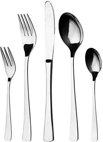 GRÄWE Besteckset für 6 Personen aus Edelstahl, Tafelbesteck Set 30-teilig, nickelfrei, rostfrei, handpoliert, spülmaschinengeeignet - Serie Würzburg
