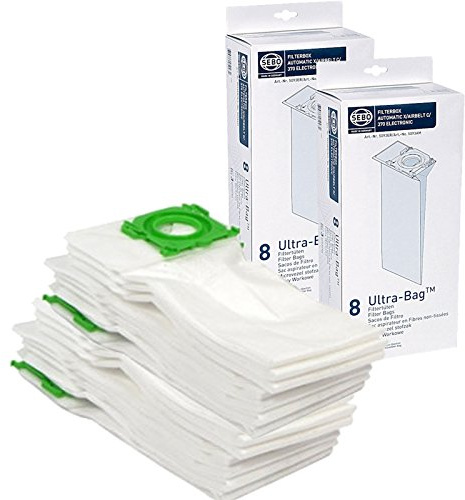 Sebo Genuine X1 X2 X3 X4 X5 Extra Pet XP2 XP3 5093ER Vacuum Cleaner Dust Bags (Pack of 16)