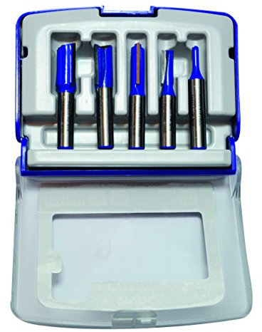 Tivoly XT606470001 Fresa per fresatrice destra a scanalatura, Grigio, Set di 5 pezzi