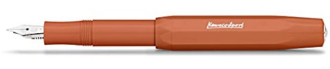 Kaweco SKYLINE SPORT Füllhalter Fox I Premium Füllfederhalter für Tintenpatronen mit hochwertiger Stahlfeder 13 cm I Füller in Orange I Federbreite: F (Fein)