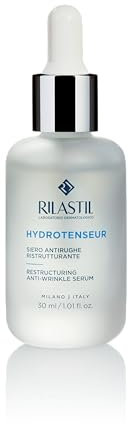 Rilastil Hydrotenseur Siero Antirughe Ristrutturante, Azione Elasticizzante con Acido Ialuronico, Texture Setosa per Tutti i Tipi di Pelle, Confezione da 30 ml