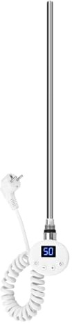 EMKE Elemento calefactore de Varilla calefactora,600W | con termostato y pantalla LCD, barra de calefacción eléctrica para elemento de calefacción de radiador de baño