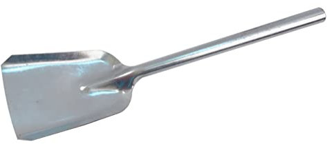 Operitacx Pala Ferro Pala Carbone Pala Della Cenere Pala Da Giardinaggio Manico Lungo Bbq Carbone Di Legna Cenere Poker Scoop Pan Pulizia Della Lettiera Della Stufa Pala Per