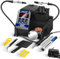 Aoyue 2980 60W Digital Precision Soldering Iron Station Kit with T-12 Style Active Power Tips 110v-240v, Rapid Heatup, Temp Calibration & Auto Sleep, °C/°F Conversion, UK Plug