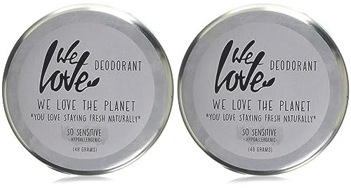 We Love The Planet So Sensitive Natürliche Deo-Creme, 48 gramm (Packung mit 2)