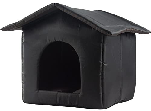 Katzenhaus Für Draußen Winterfest, Wasserdichtes Outdoor Katzenhaus Hundehaus Haustierkäfig, Verdicktes Faltbares Katzenzelt, Winter Warmer Katzenunterstand Wasserdichtes, Oxford-Stoff-Katzenhaus