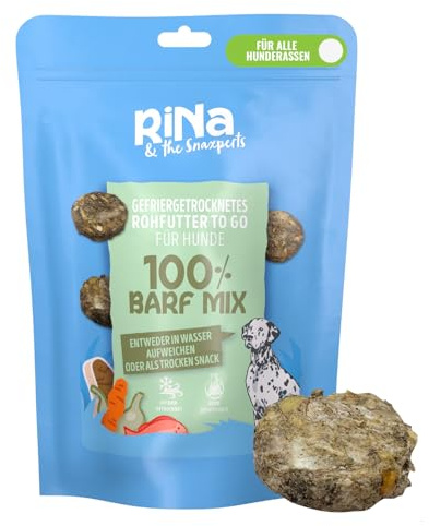 RiNa`s 100% Barf Mix mit Rind - Gefriergetrocknete Hundeleckerli 110g