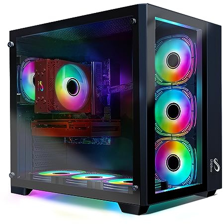 STGsivir Gaming PC, Intel Core i7-11700KF bis zu 5.0 GHz, Nvidia GeForce RTX 3060 Ti 8GB, 32GB DDR4 RAM, 2TB SSD, WLAN 600M, BT 5.0, RGB Lüfter x 7, Windows 11, Gamer PC Computer Desktop