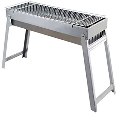 Holzkohlegrill Tragbarer Grill, Barbecue-Campinggrill zum Kochen im Freien, Camping und Picknick, 17,3 * 7,8 * 13,7 Zoll