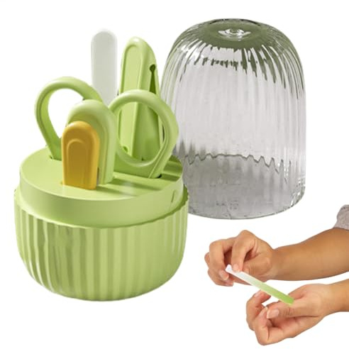 Zasdvn Tagliaunghie per bambini, set per la cura delle unghie 4 in 1, set per la cura delle unghie per bambini, attrezzi per la cura della pedicure, set per unghie per bambini, strumenti di cura