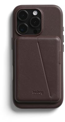 Bellroy Mod Phone Case + Wallet for iPhone 16 Pro (slim leather iPhone case, phone wallet) - Ganache
