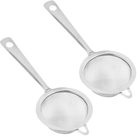 2 Pcs Tea Strainer Fine Mesh, Stainless Steel Tea Infuser for Loose Leaf Tea, Herbal Tea, & Coffee Brewing