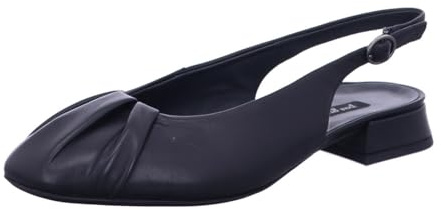Paul Green Peeptoes & Slingpumps 6142-027, slätt läder, svart, dam, svart, 39 EU