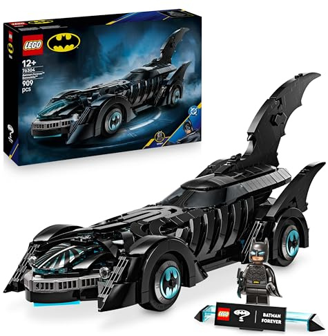 LEGO DC Batman Forever Batmobile - Super Hero Car Toy with a Minifigure - incl. an Opening Cockpit & Detailed Interior - Gift for 12+ Year Old Boys, Teenagers & Adult Fans - 76304