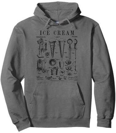 Cuillère à dessert vintage brevetée Ice Cream Lover Summer Sweat à Capuche