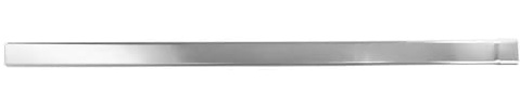 Renoplast® RK65 Aluminium Tuyau de descente, 200 cm 45x45 mm Gris Rectangulaire, Gouttière Gouttière d'évacuation des eaux de pluie Drainage de toit Profilés en tôle pliée