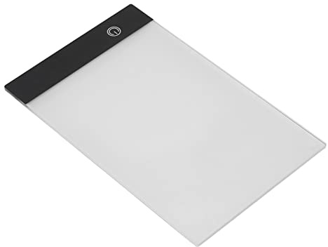 ZASCHMOY Tracer di Scatola Luminosa a LED Ultra Sottile con luminosità Regolabile per il Tracciamento dell'artcraft - Pad di Tracciamento A5 Portatile per Disegnare e Schizzo (Luminosità a 3 livelli)