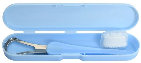 2 Pezzi Pulisci Lingua Acciaio Inox Raschietto Lingua Nettalingua Puliscilingua Alito Fresco per Adulti Bambini Lingua Orale