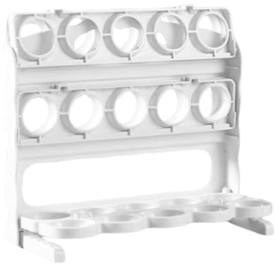 Portauova per Frigorifero,Organizzatore Piegevole 3 Livelli per Uova - Organizzatore Capiente per Dispensa Cucina | Pianificazione Pasti e Cottura Quotidiana