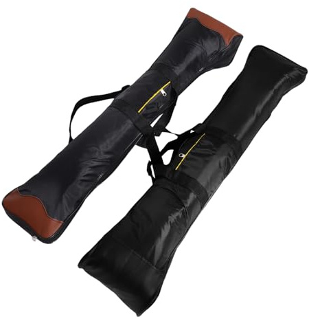DECORNIJIA 2pcs Sturdy Erhu Bags for Musicians Black and Brown Huqin Bags Protective String Backpack Accessories for Performances