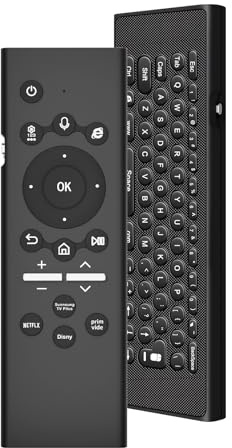 Mando Universal Sustituto para Samsung Smart TV con Teclado Iluminado y Control de Voz - Compatible con Todos los Mandos de Voz para TV Samsung (Series 2019-2024)