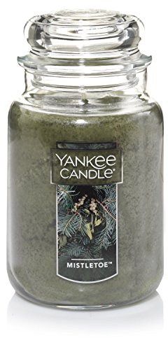 Yankee Candle Mistletoe Scented Classic 22oz Large Jar Single Wick Candle Over 110 Hours of Burn Time