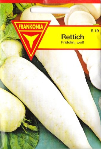 Radis Fridolin Blanc Graines pour environ 4 mètres courants.