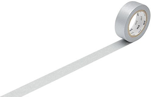 mt Washi Masking Tape Klebebandrolle silber