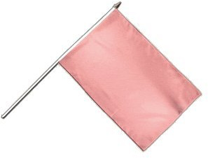 Flaggenfritze Stockflagge Einfarbig Pink - 30 x 45 cm