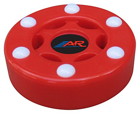 A&R Sports Inline Street Hockey Puck, Rosso