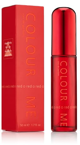 COLOUR ME Red Perfume for Women. 50ml Eau de Parfums. Luxury Fragrance - Ladies Perfume, Long Lasting Womens Perfumes by Milton-Lloyd