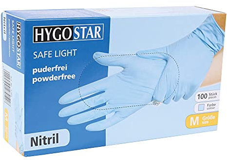 Nitrilhandschuhe puderfrei/Einweg- Einmalhandschuh/L/blau (100)