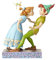 Disney Traditions An Unexpected Kiss Peter Pan and Wendy Figurine, Resin, Multi-Colour, 17 x 11 x 19 cm
