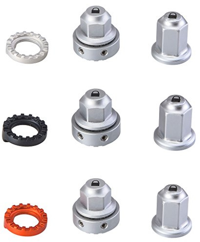 IXOW Antivol de Roues Avant et Arrière WHEELGUARD NUT GRAVITY - 1xM10 Couleur Noir