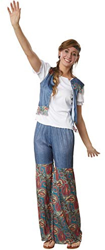 dressforfun Hippie Kostüm Set, 60er Jahre Kostüm, 70er Mode, Kostüm Hippie Frau, Hippie-Kostüm, Flower Power Kostüm, Hippie Damen, Damen Hippie, Kostüme Fasching Damen