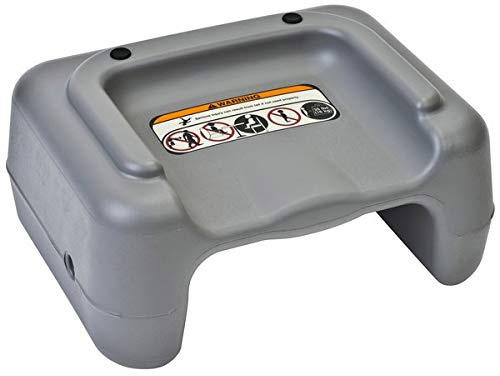 TableTop King KB855-01 Gray Plastic Booster Seat - Dual Height - 4/Pack