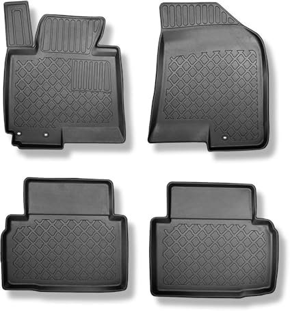 Mossa - TPE Fußmatten Auto kompatibel mit Hyundai ix35 SUV (2010-06.2015) - schwarz Automatten Autoteppiche - G