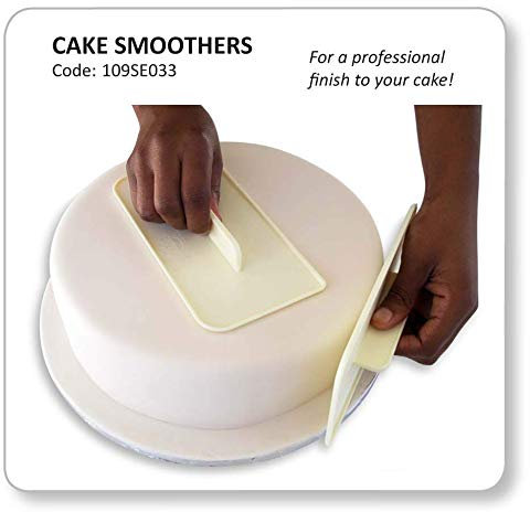 Set of 2 Icing Cake Smoother Polisher Tool Decorating Sugarcraft