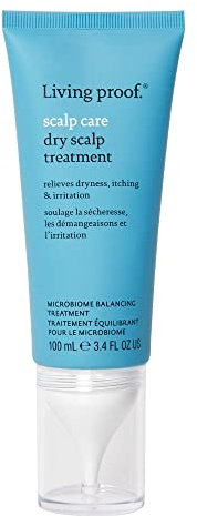 Living Proof Scalp Care Dry Scalp Treatment | Concentrato idratante per il cuoio capelluto secco | Lenisce, allevia la forfora e il prurito | Vegano, senza parabeni, siliconi, solfati | 100ml