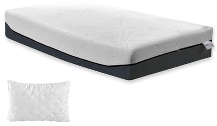 ITALYMATERASSI Materasso 330 molle insacchettate Memory 7 zone. Materasso DETRAIBILE DISPOSITIVO MEDICO con Cuscino memory PROMO – TEK H24 c.a 80x190 Cm Singolo standard